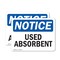 Signmission Used Absorbent, 5 in W x Rectangle, Vinyl Decal OS-2PACK-NS-D-35-L-18820 - alternate 1